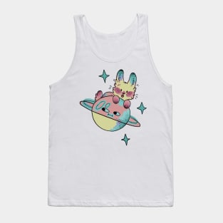 bunny with moon and stars Tank Top